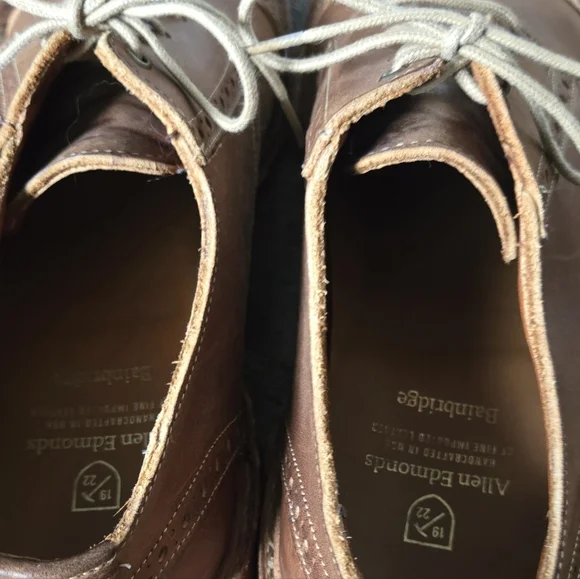 Allen Edmonds Cap Toe Bainbridge Derby Sz 9.5 - Picture 4 of 6